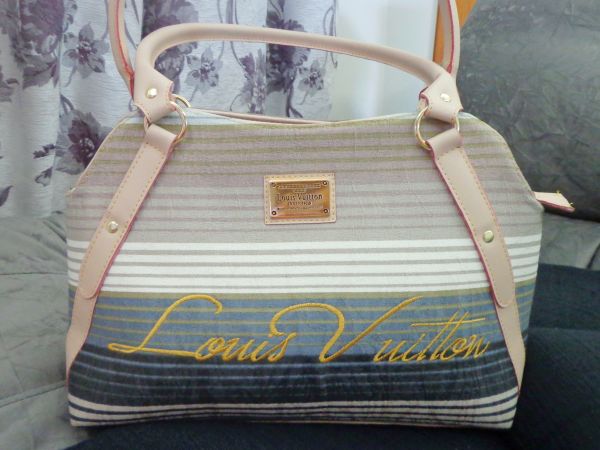 BOLSA LV (listras blue)